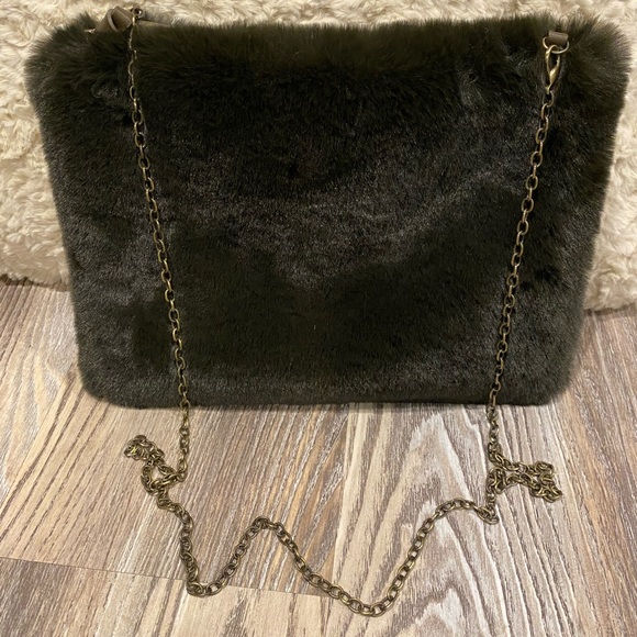 Anthropologie Remi/Reid Faux Fur Handbag - Picture 1 of 3